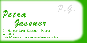 petra gassner business card